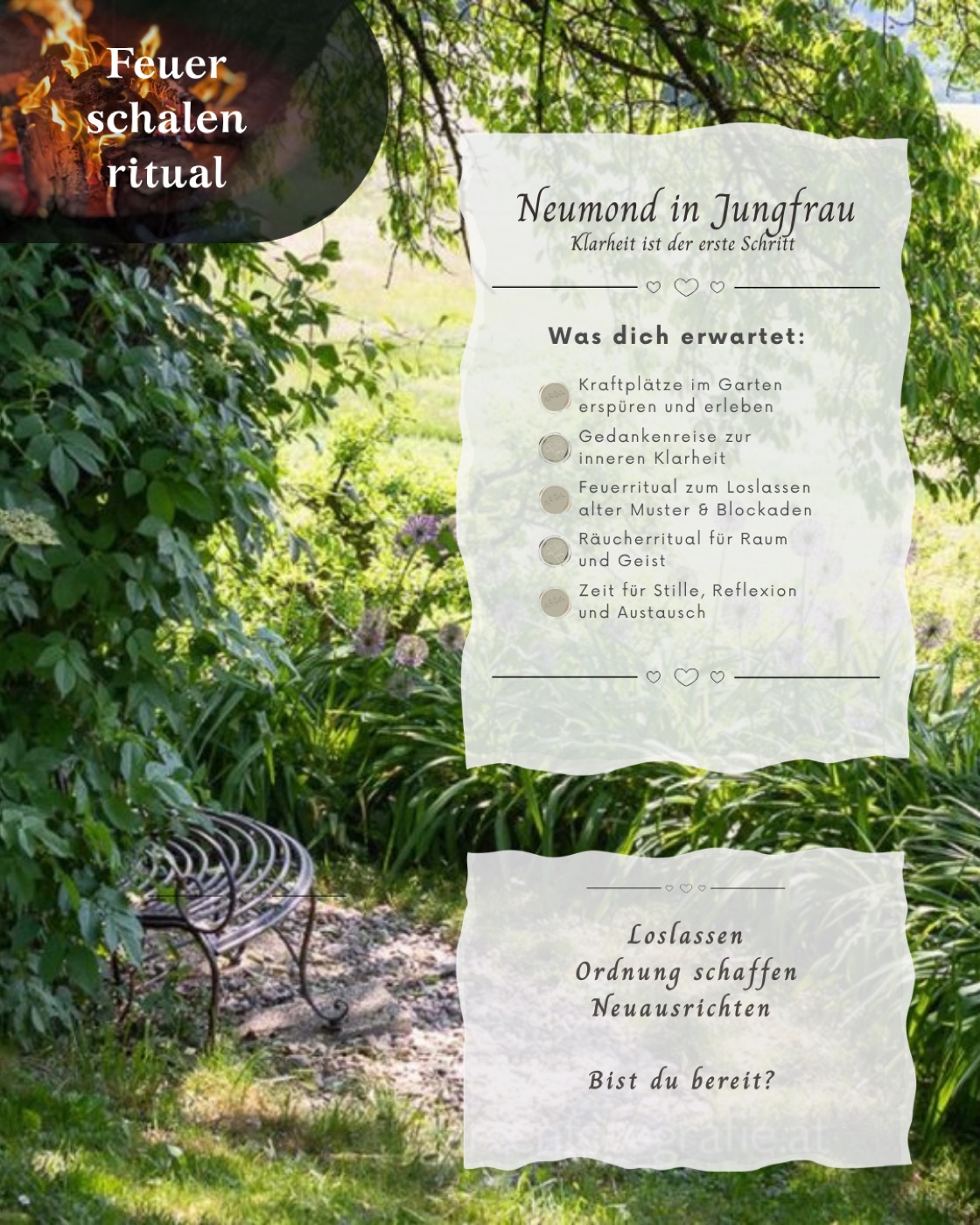 Feuerschalenritual im Garten