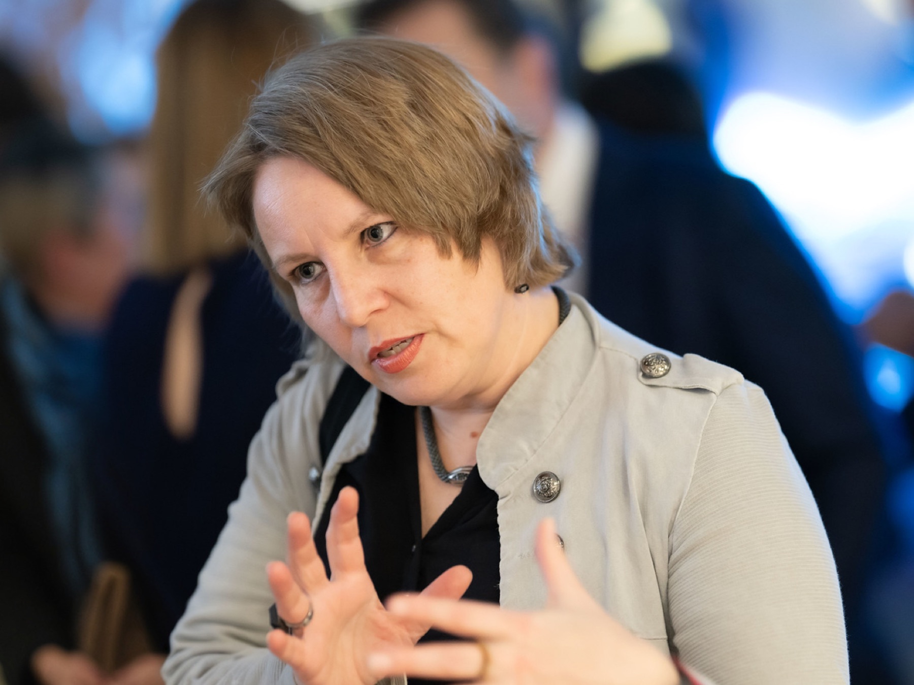 Karin Feil im Gespräch